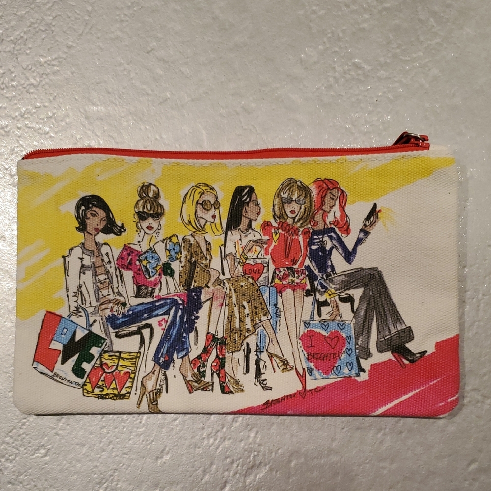 Colorful Fashion Illustration Cosmetic Bag.